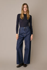 Extra-fine Merino wool openwork sweater