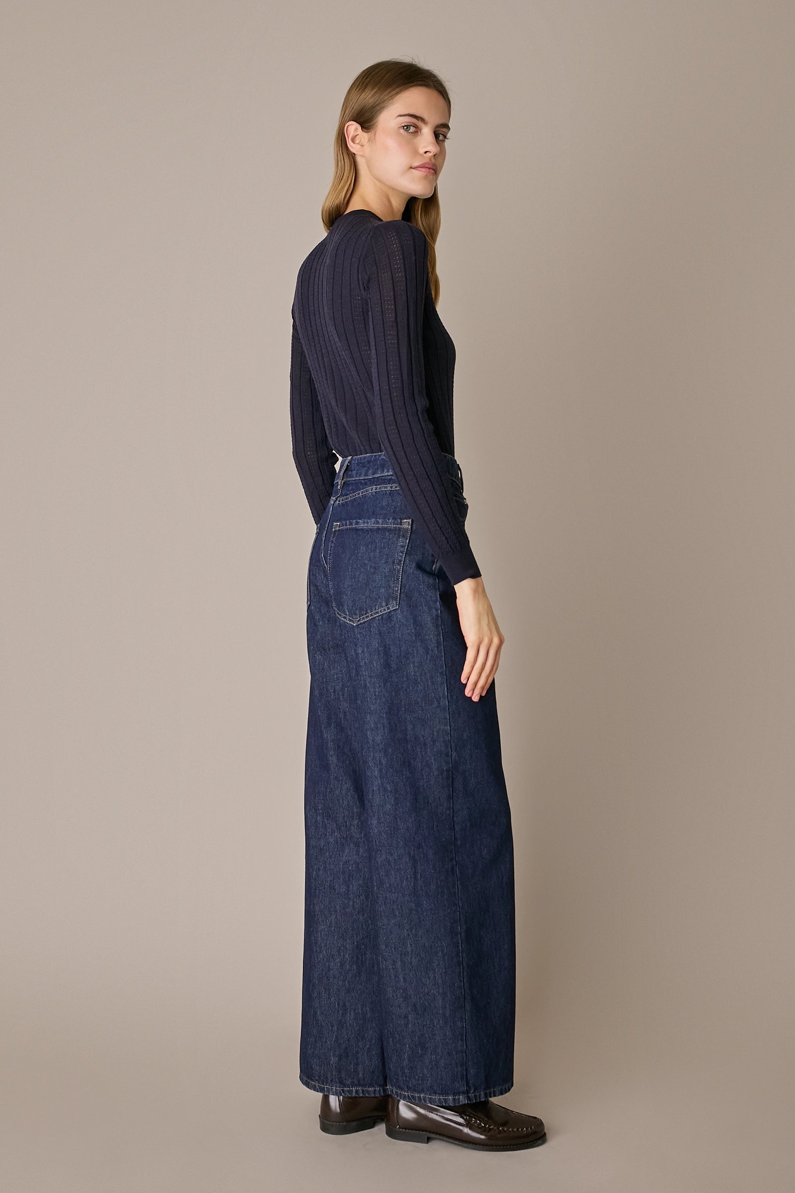 Extra-fine Merino wool openwork sweater