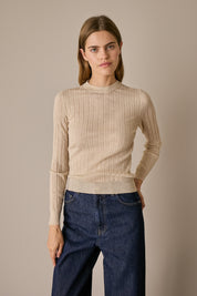 Extra-fine Merino wool openwork sweater