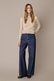 Extra-fine Merino wool openwork sweater