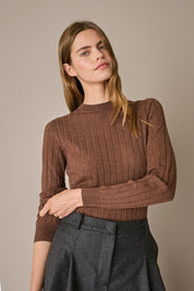 Extra-fine Merino wool openwork sweater