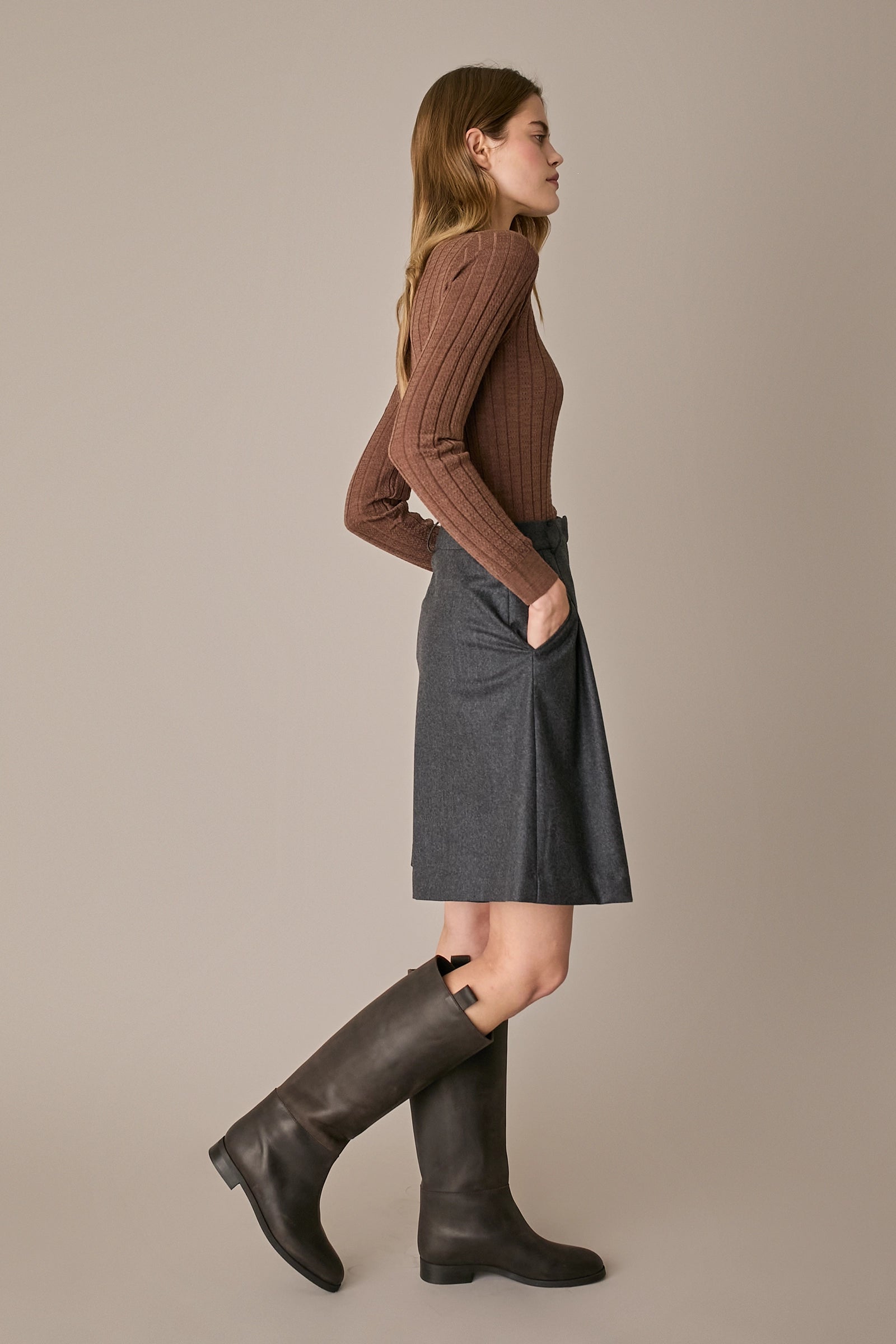 Extra-fine Merino wool openwork sweater