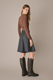 Extra-fine Merino wool openwork sweater