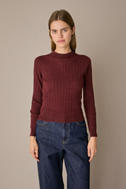 Extra-fine Merino wool openwork sweater