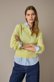 Polo in blend di alpaca
