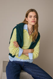 Polo in blend di alpaca