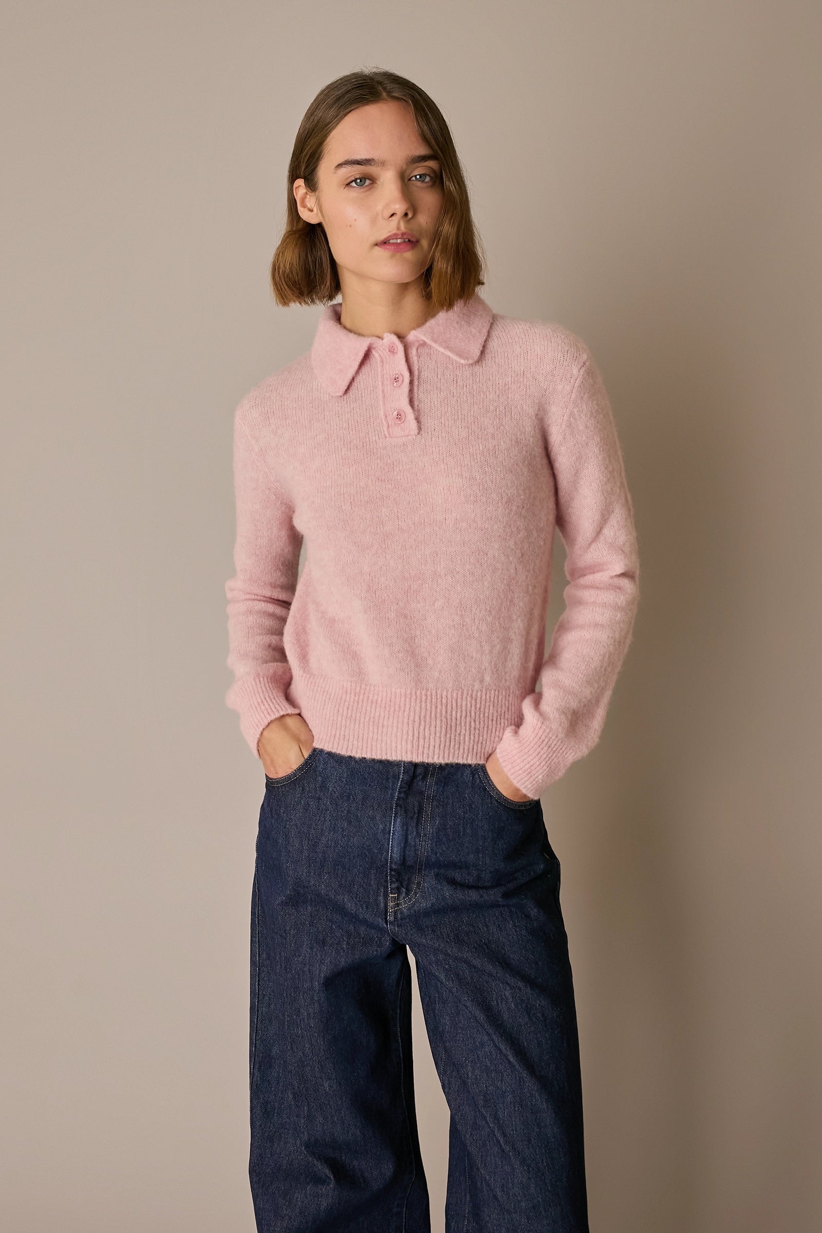 Alpaca blend polo