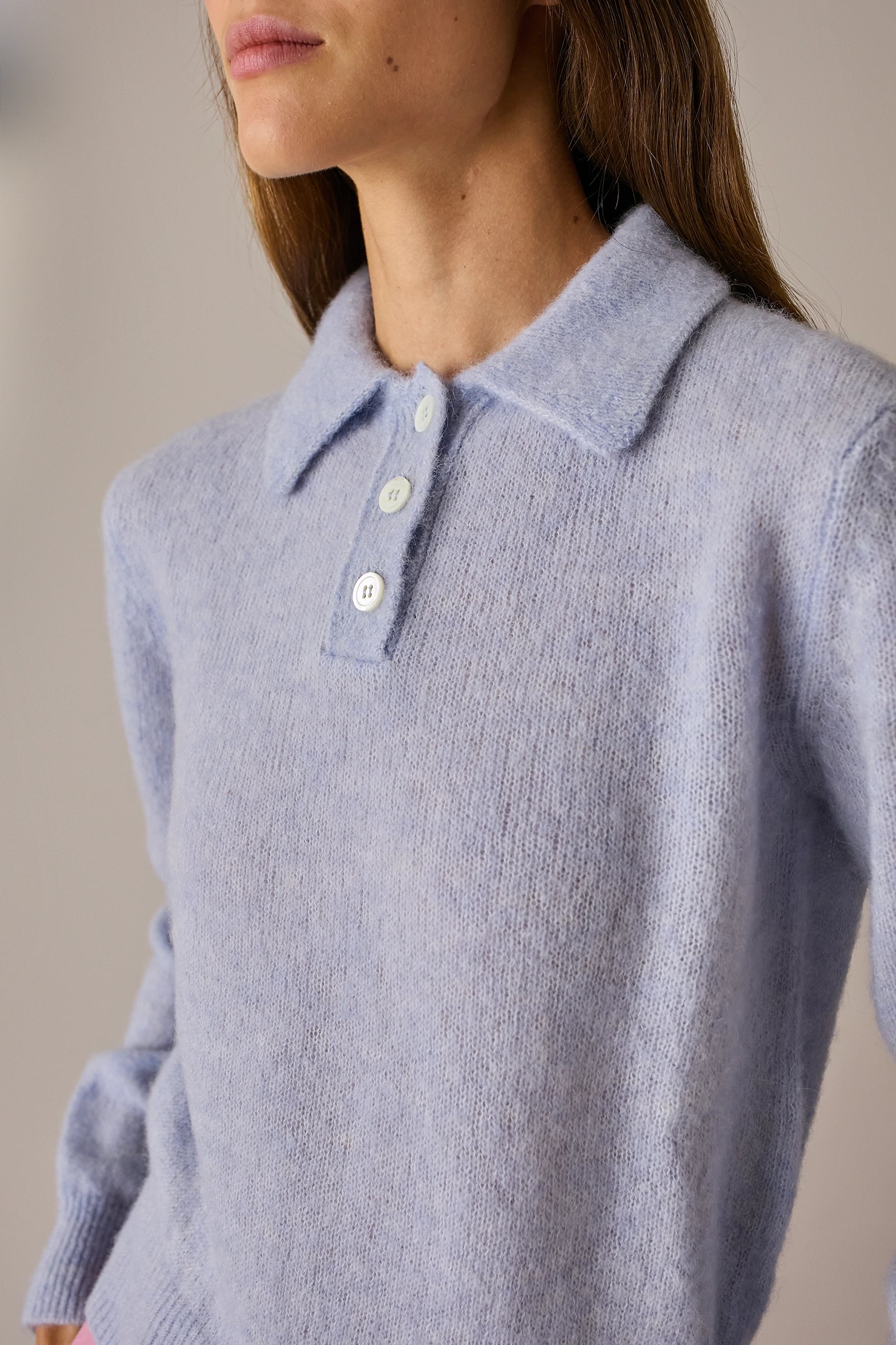 Alpaca blend polo