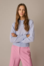 Polo in blend di alpaca