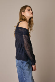 Alpaca and Mohair Cardigan and Tank Top Set