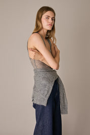 Alpaca and Mohair Cardigan and Tank Top Set