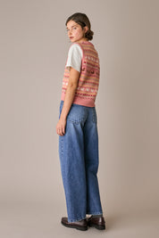 gilet chicken run, made in italy, rosa antico