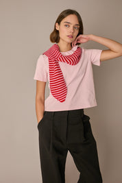 Sciarpa in cashmere a righe